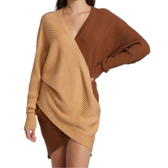 AMUR Dresses & Skirts - NWOT AMUR Samira Two-Tone Wool Sweater Dress